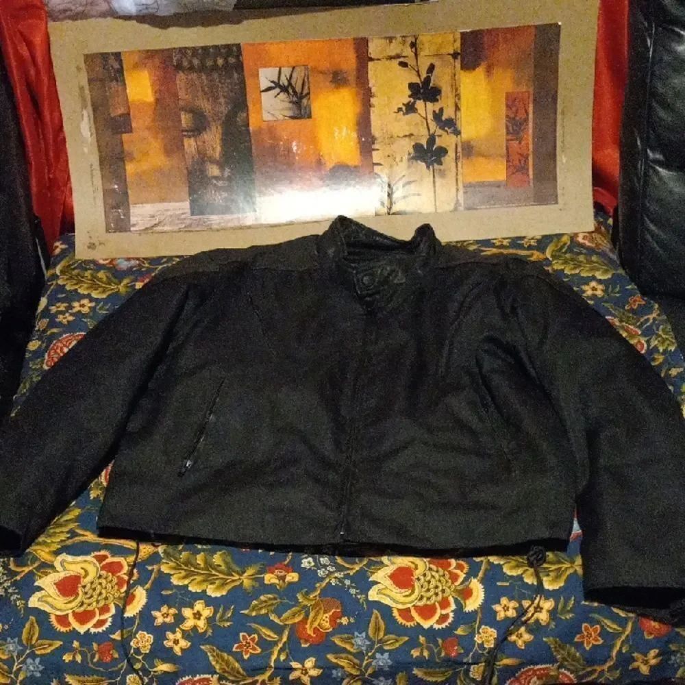 Stylish Black Motocycle Jacket for Men